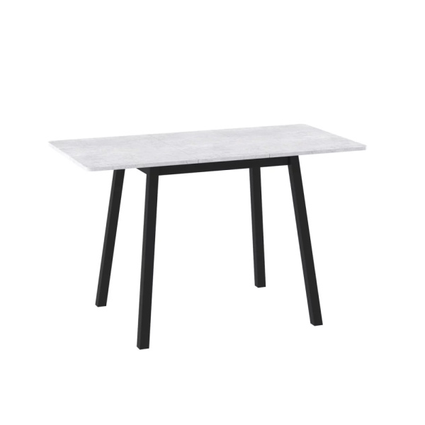 Стол TIRK RADIAL-94, раздвижной 94(126)х64, СЕРЫЙ СЛАНЕЦ/ЧЕРНЫЙ TIRK RADIAL 94